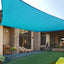 Toldo rectangular 10x13ft color turquesa UV patio jardín