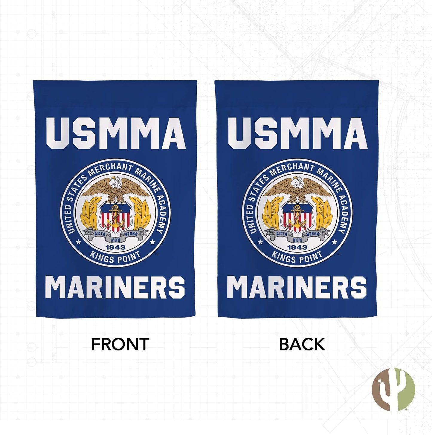 Bandera US Merchant Marine 12x20" decoración exterior