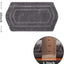 Tapete baño antiderrap felpa micropoliéster 20x32" gris