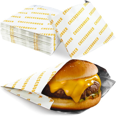 Bolsas hamburguesa a prueba de grasa y calor 25uds