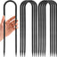 Set 8 anclajes trampolín 12" estacas acero negro
