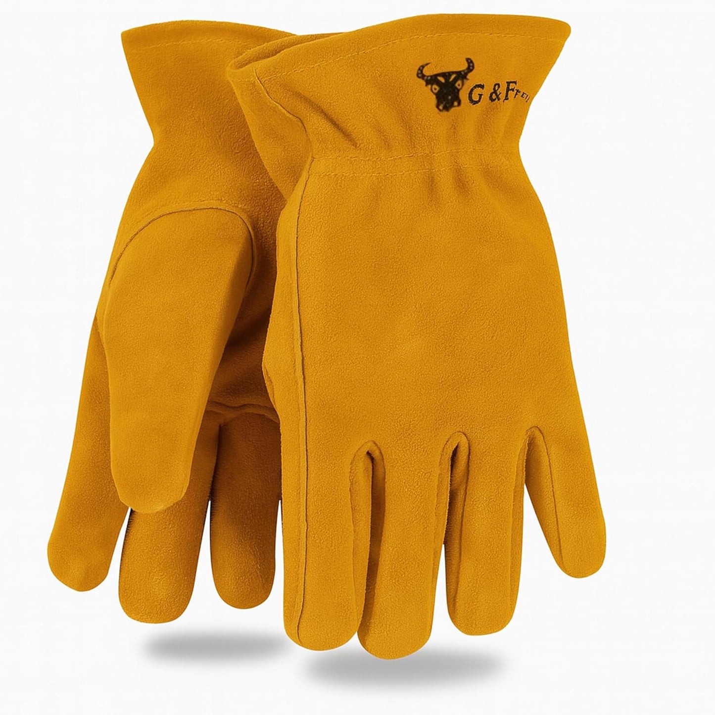 Guantes jardinería cuero genuino para niños 4-6 años