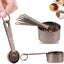 Set 5 Tazas y 6 Cucharas Medidoras Acero Inox