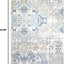 Alfombra de área Melrose Audrey 4x5 marfil/azul