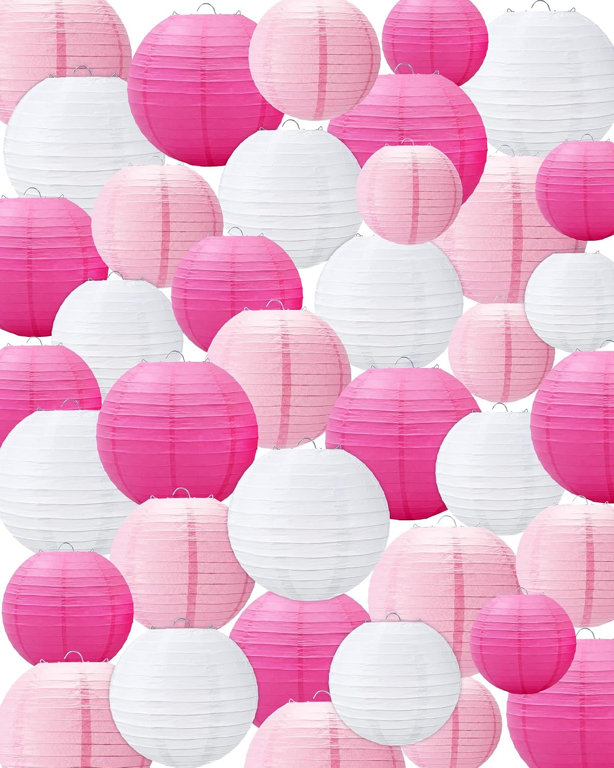 48 Linternas papel decoración fiesta 4-10pulg