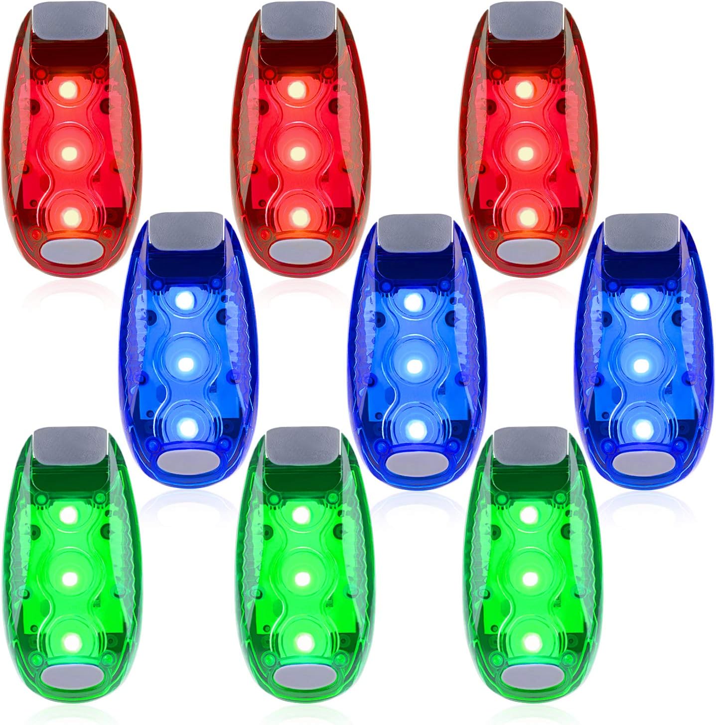 9 Luces LED Estroboscópicas Alta Visibilidad para Correr con Clip