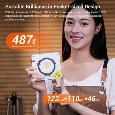 Luz LED portátil bicolor 2800-6500K