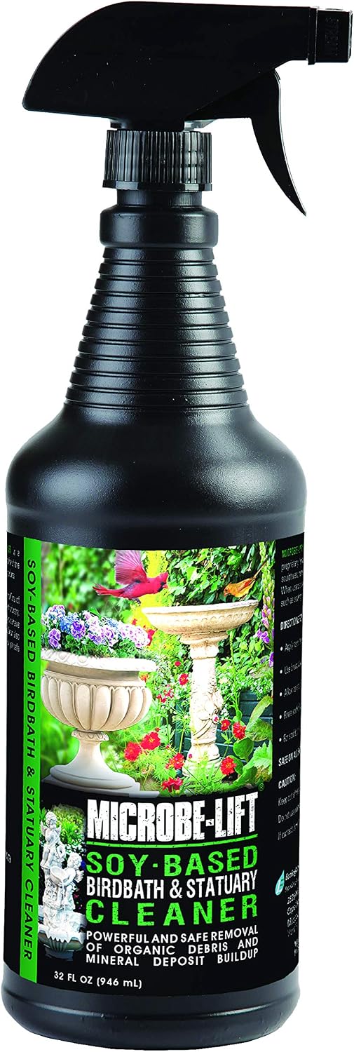 Limpiador estatuas y baño pájaros 32oz fórmula natural