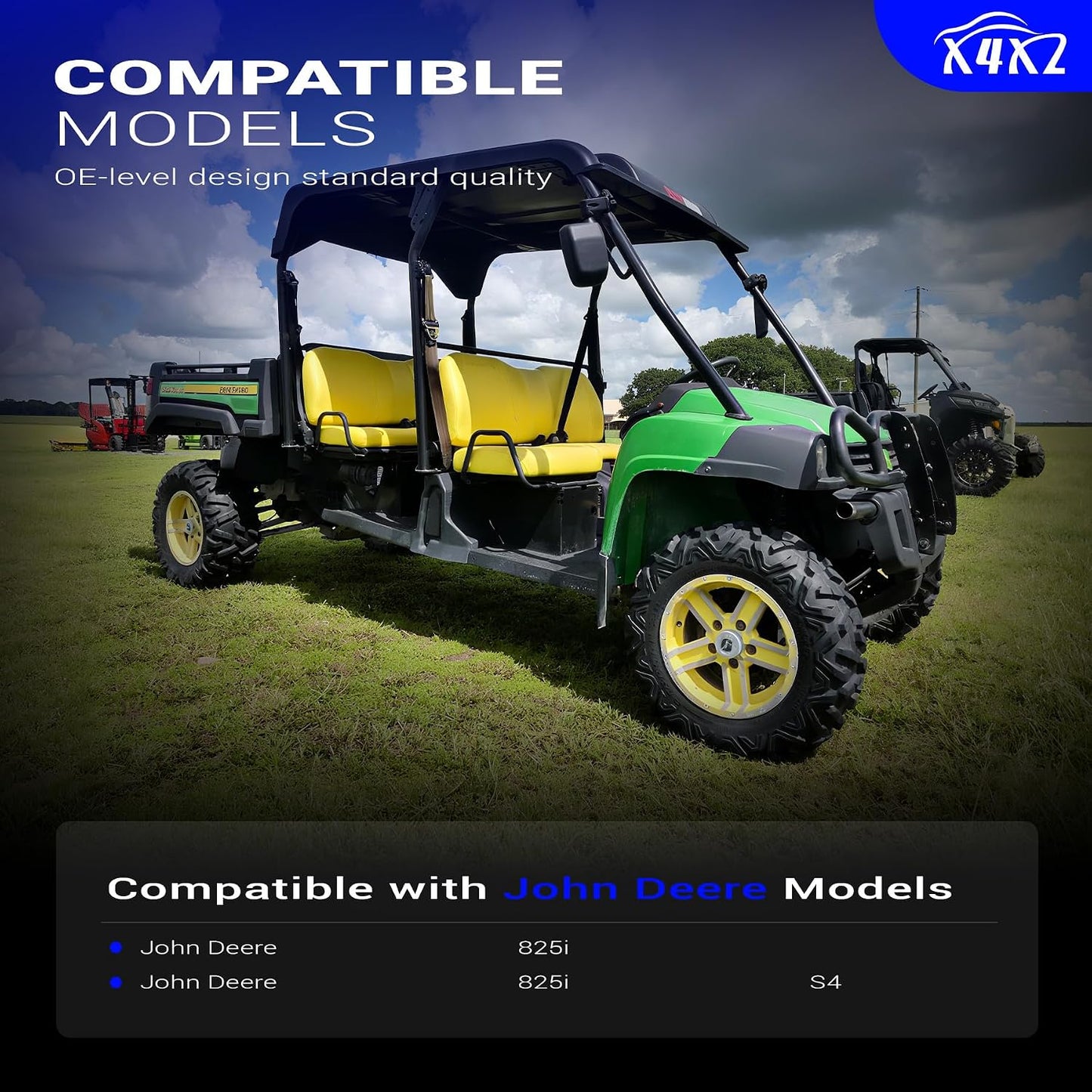 Set 3 cables bujía john deere 825i s4 rendimiento alto