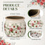 Maceta cerámica vintage para plantas vaso rojo grieta