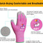 Guantes jardín niños 5-7 años suave goma unicornio rosa
