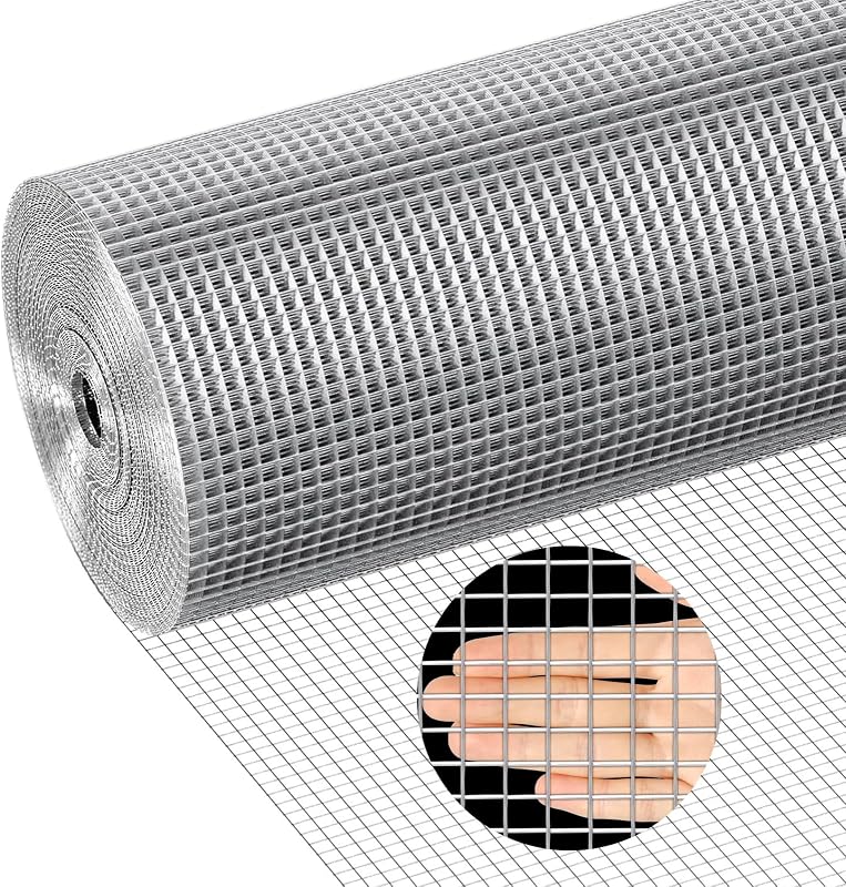 Malla alambre acero inox 1/4pulg para gallinero y jardín