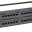Panel conexiones universal 48 puertos 2RU Cat6 color negro