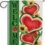 Bandera verano sandía doble cara 12x18" decoración exterior