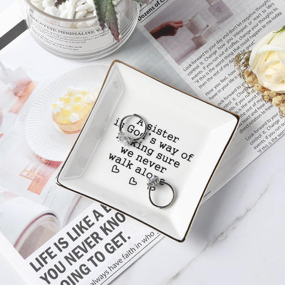 Regalo para hermana plato anillos cumpleaños navidad