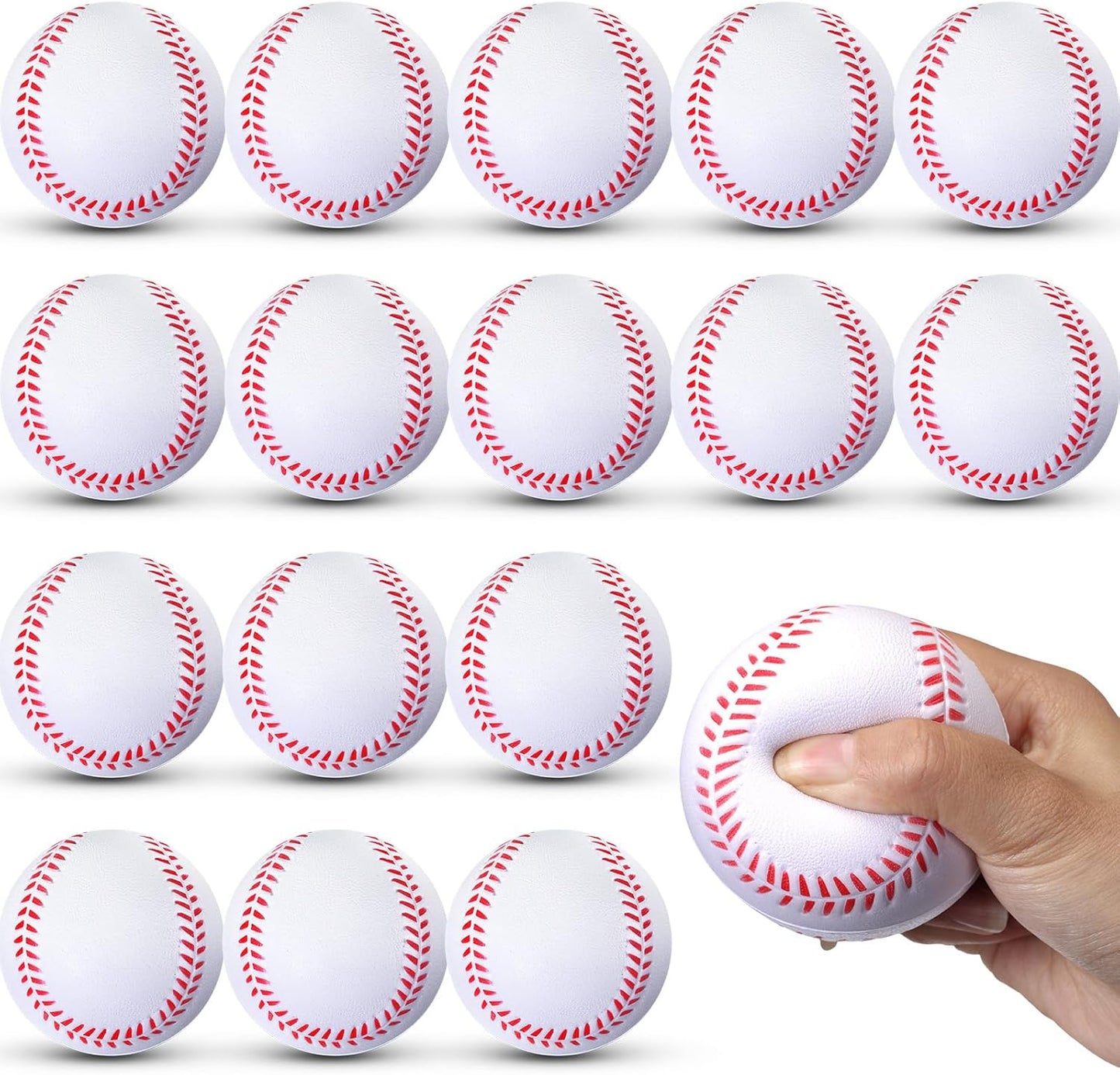 36 Pzas Bola Foam 2.7pulg Entrenamiento Béisbol