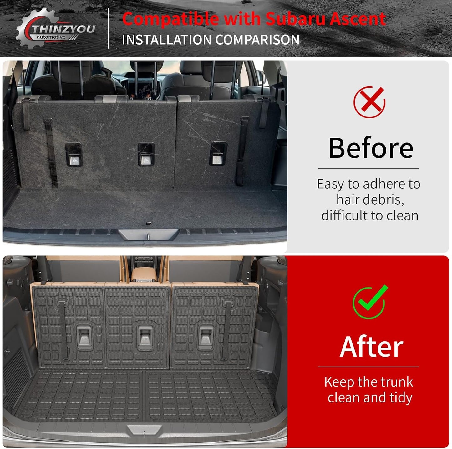 Alfombra maletero elastómero protector asiento trasero