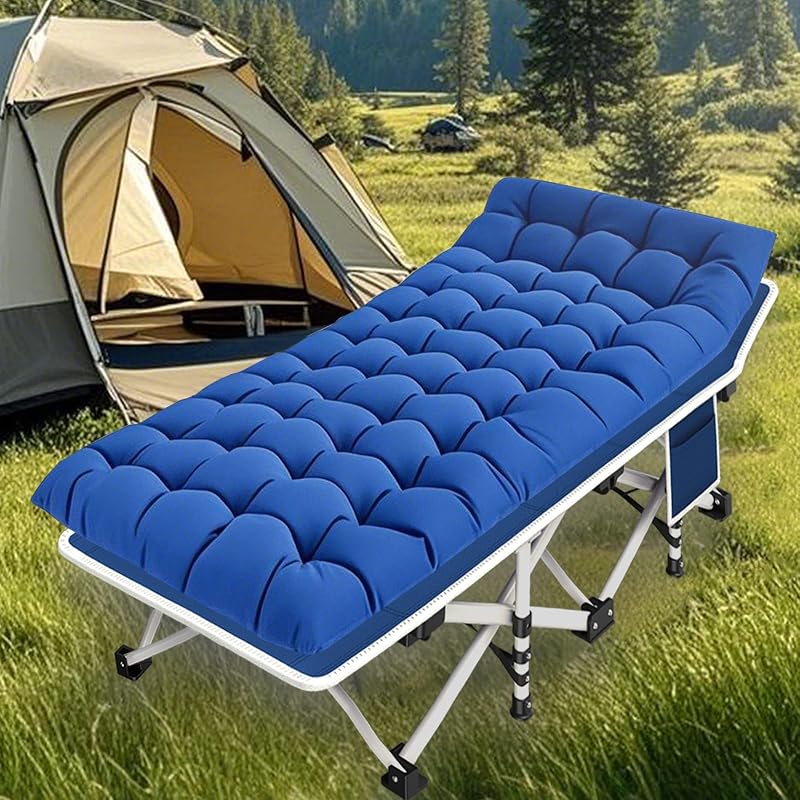 2 Catres Camping Adultos Colchón Plegable Resistentes