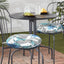 Cojín silla bistró exterior 15x15x4 set 2 acolchado
