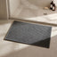 Alfombras baño antideslizantes lavables 16x24pulg gris oscuro