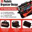 Bolsa herramientas 17.3pulg 30 bolsillos cremallera