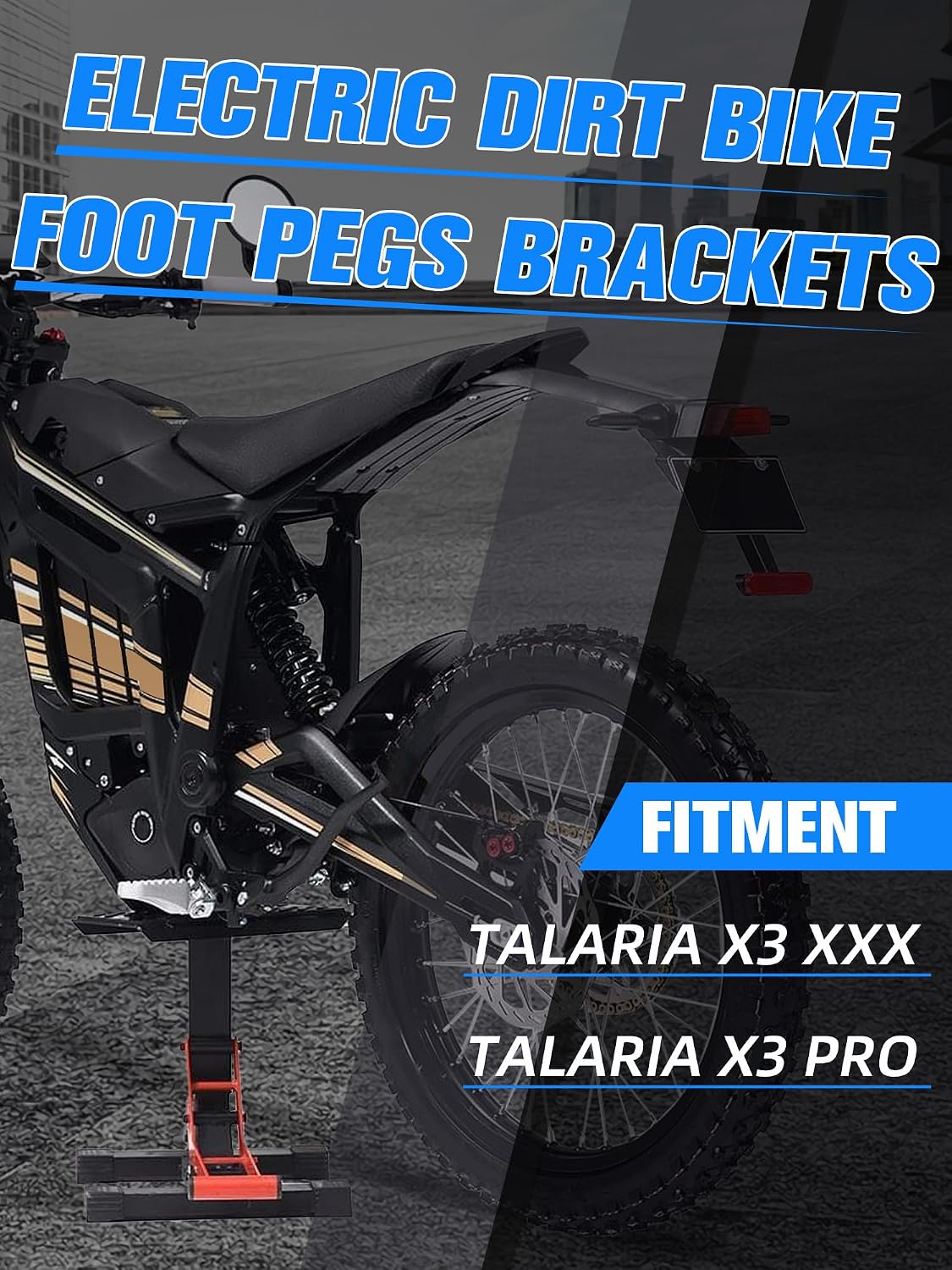 Estriberas eléctricas moto Talaria X3 PRO pedales negro