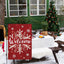 Bandera jardín navidad 12x18pulg doble cara copo nieve