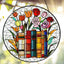 Libro flores para ventana 9.8pulg decoración hecha a mano