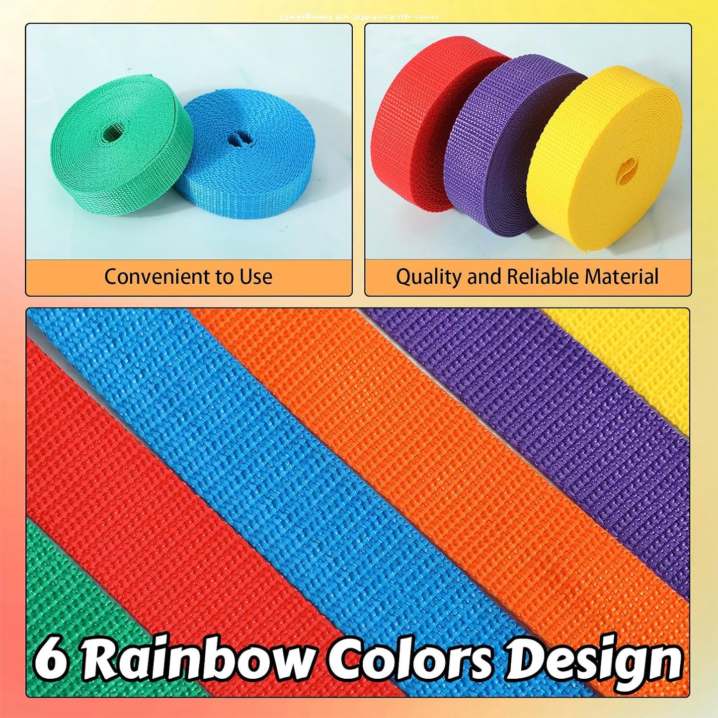 6 Rollos Correa 1pulg 5yardas para Bricolaje Muebles Canoa