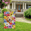 Bandera jardín perro golden retriever 12x18pulg arpillera