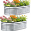 Kit cama jardín elevada galvanizado DIY 47x24