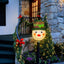 Cubiertas poste luz muñeco nieve navidad exterior