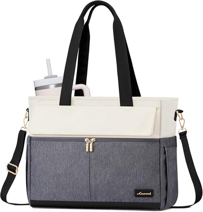 Bolso para laptop 15.6pulg mujer trabajo lona resistente agua