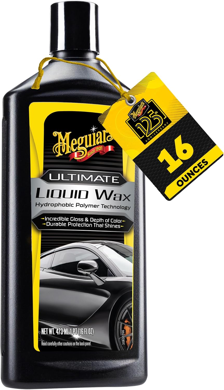 Cera líquida para auto con toalla y almohadilla aplicadora