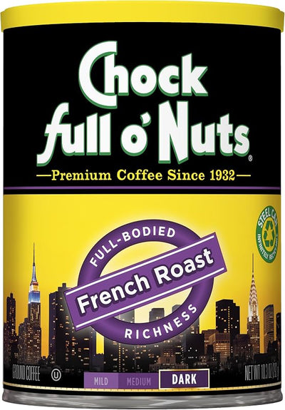 Café molido Chock Full O'Nuts 100% colombiano