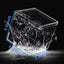 Caja acrílico 2 pzas cubos plástico transparente