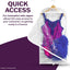 Bolsas transparentes danza con cremallera 37x18x3