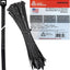 Bridas plástico resistente UV 5.5pulg 100uds color negro