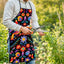 Delantal floral mexicano colorido para mujer y hombre