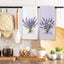 Set 2 Toallas Cocina Lavanda Decorativas Morado