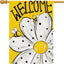 Bandera jardín flor margarita 28x40pulg arpillera