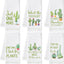 Toalla de mano cactus 6 pzas poliéster decorativa para hogar