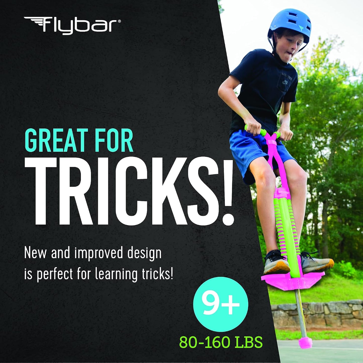 Pogo Stick para niños 9+ libras 80-160 con agarre fácil