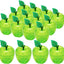 Tarro forma manzana para regalos profesor 16 pzas verde