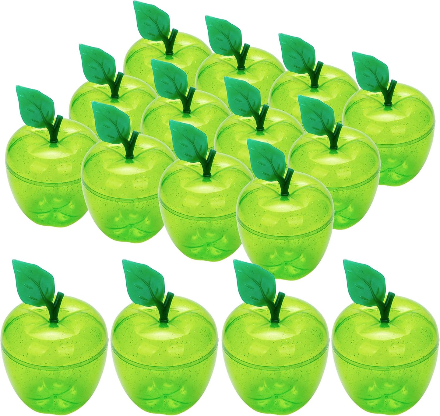 Tarro forma manzana para regalos profesor 16 pzas verde