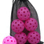 Pelotas Pickleball 40 Agujeros Elásticas Duras para Paddles
