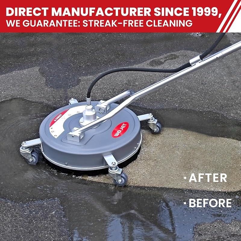 Limpiador hidrolavadora 18" 4500PSI con ruedas