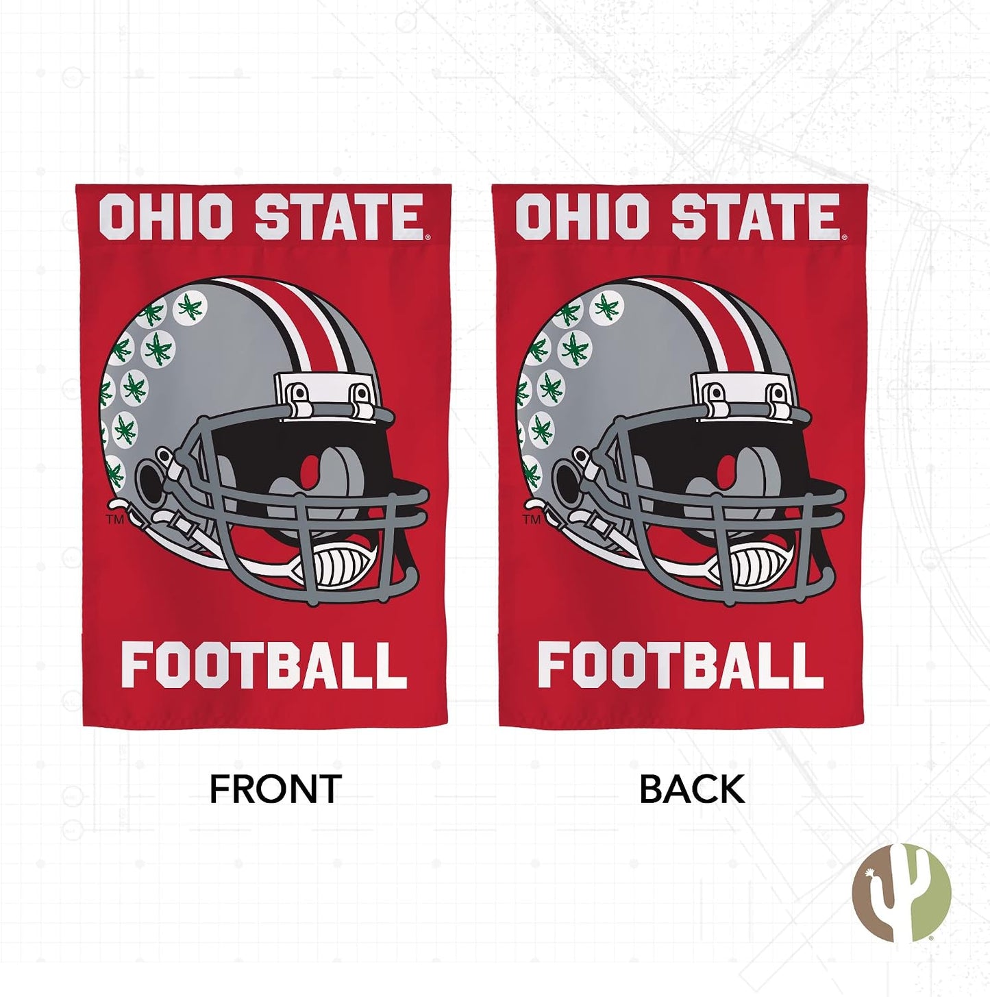 Bandera jardín Buckeyes Ohio 19x12pulg
