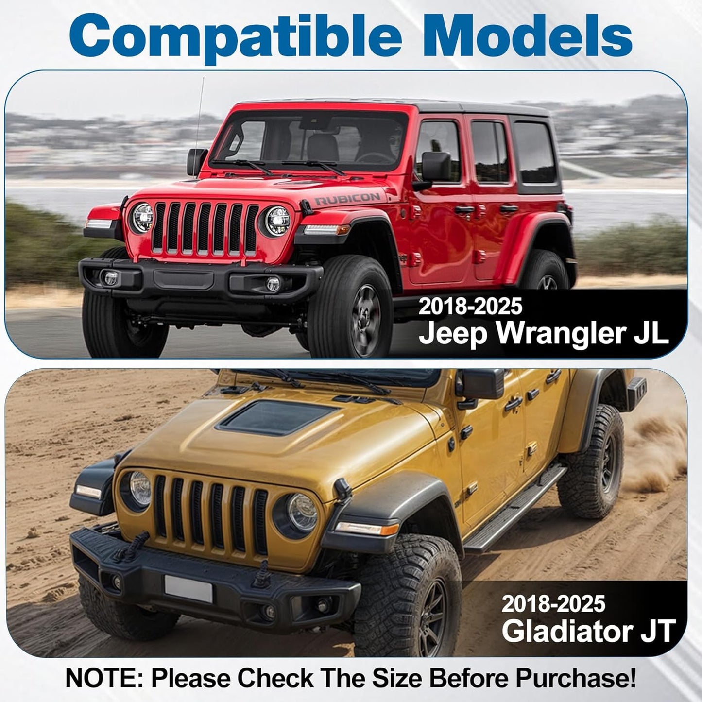 Fundas magnéticas ojo cerradura Jeep JL/GT 18-25