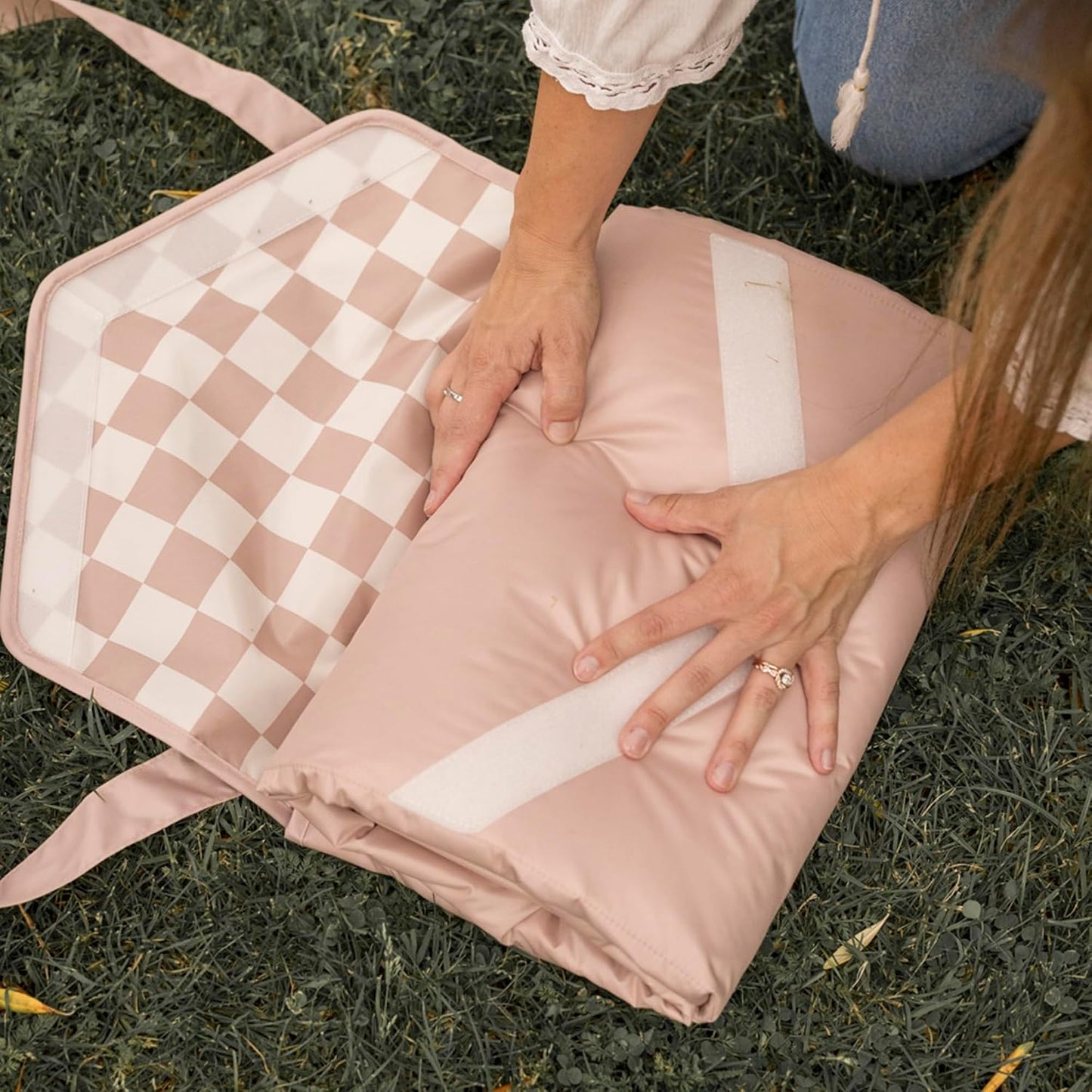 Manta picnic impermeable 5x7ft poliéster reciclado plegable